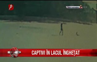 Captivi in lacul inghetat