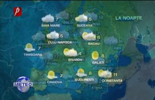 Prognoza meteo pentru miercuri, 18 mai