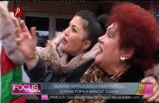 Claudia Ghiţulescu a tăiat porcul. Dorian Popa a mâncat coada