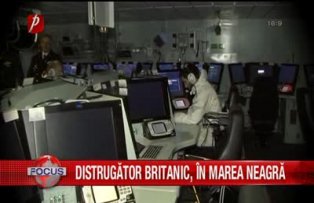 Distrugator Britanic in Marea Neagra