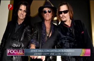 2016 e anul concertelor în România! Johnny Depp vine la Bucureşti!
