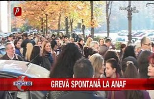 Greva spontana la ANAF