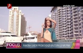 Ramona Gabor promoveaza bautura lui Mr. Pink