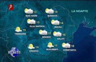 Prognoza meteo pentru miercuri, 15  iunie