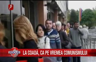 La coadă,  ca pe vremea comunismului