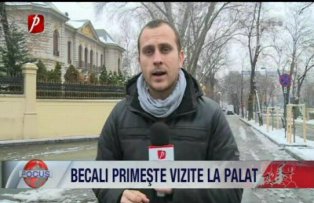 Becali primeste vizite la palat