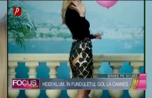 Heidi Klum, in funduletul gol la Cannes