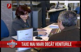 Taxe mai mari decat venituri