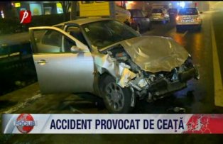 Accident provocat de ceata