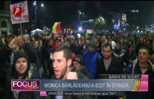 Monica Bârlădeanu a ieşit în stradă