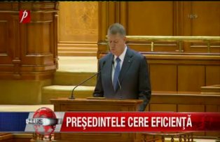 Preşedintele cere eficienţă