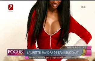 Laurette, mândră de sânii siliconaţi