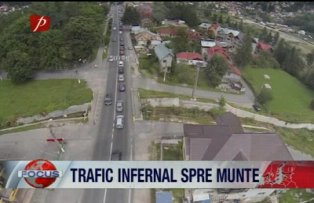 Trafic infernal spre munte
