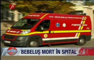 Bebelus mort in spital