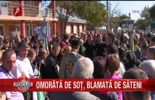 Omorâtă de soţ, blamată de săteni