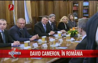 David Cameron in Romania
