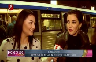Exclusiv! Alya s-a plimbat în chiloţei la metrou