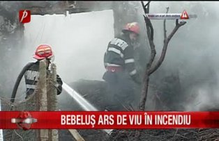 Bebelus ars de viu in incendiu