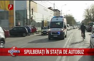 Spulberaţi în staţia de autobuz
