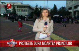 Protest dupa moartea pruncilor