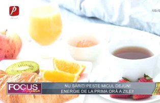 Nu săriţi peste micul dejun! Energie de la prima oră a zilei!
