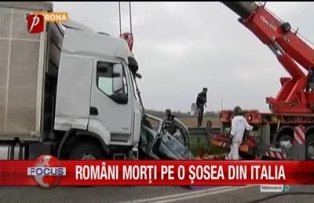 Români morţi pe o şosea din Italia