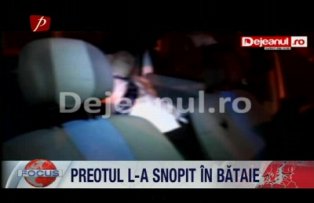 Preotul l-a snopit in bataie