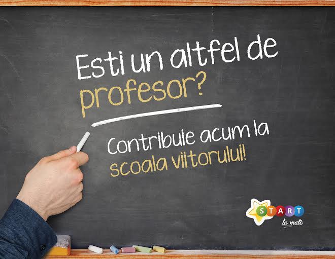 Esti un altfel de profesor? Contribuie acum la scoala viitorului