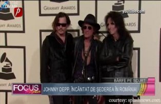 Johnny Depp, incantat de Romania