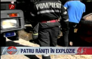 Patru raniti in explozie