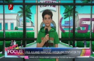 Fiul Iulianei Marciuc, viitor prezentator tv!