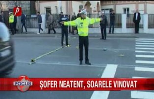 Sofer neatent, soarele vinovat