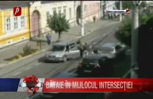 Bataie in mijlocul intersectiei