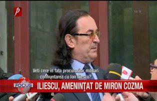 Iliescu amenintat de Miron Cosma