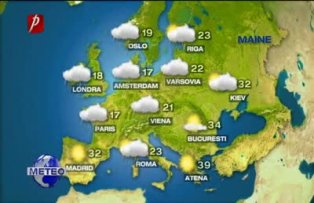 Prognoza meteo pentru luni, 20  iunie