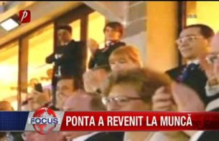 Ponta a revenit la muncă