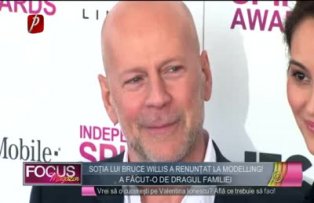 Sotia lui Bruce Willis a renuntat la modelling de dragul familie