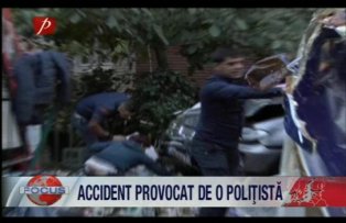 Accident provocat de o politista.