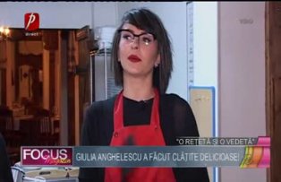 O reţetă şi o vedetă: Giulia Anghelescu a făcut clătite delicioase!