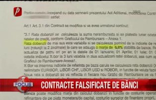 Contracte falsificate de banci