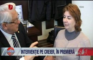 Interventie pe creier, in premiera