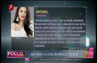 Antonia a ajuns în ringul de box