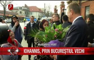 Iohannis prin Bucurestiul Vechi