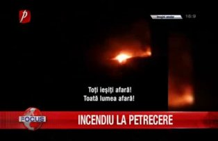 incendiu la petrecere