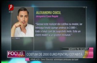 Costum de 2000 euro pentru Cotabiţă