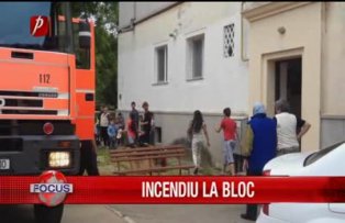 Incendiu la bloc
