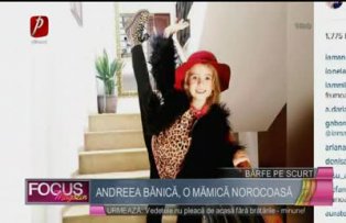 Andreea Bănică, o mămică norocoasă