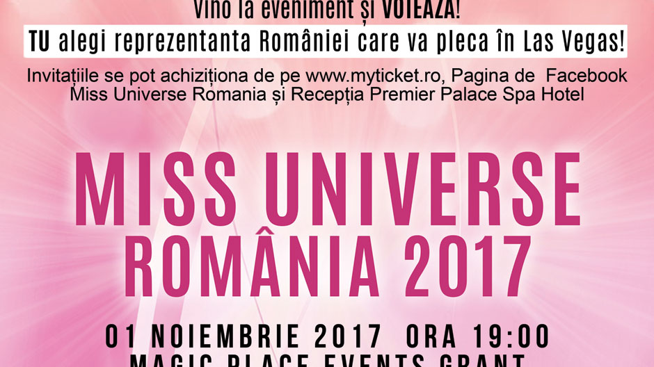 Tu decizi cine merge la ”Miss Universe 2017” în Las Vegas!