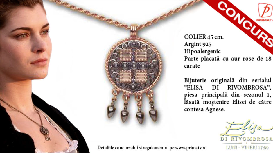 Urmareste Elisa di Rivombrosa la Prima TV si poti castiga colierul original purtat de personajul principal, Elisa